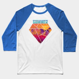 Los Angeles Summer Vintage Retrowave Grunge Baseball T-Shirt